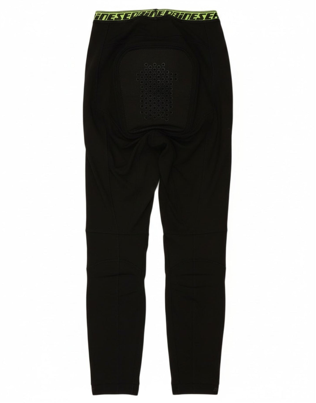 Leggings gráficas para motocicleta feminina Dainese UK 8 poliéster preto pequeno