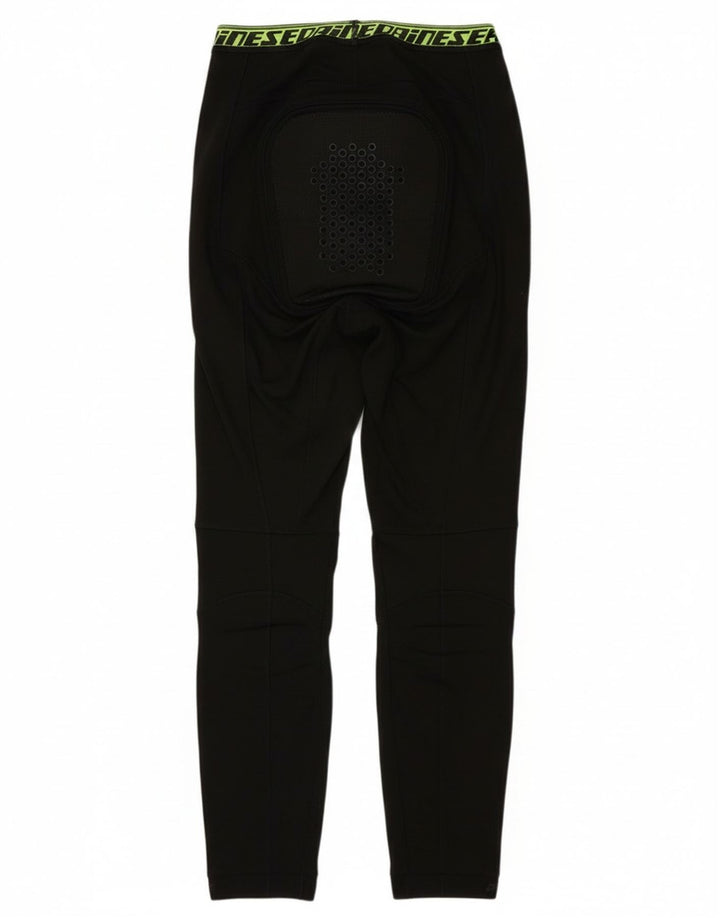 Leggings gráficas para motocicleta feminina Dainese UK 8 poliéster preto pequeno