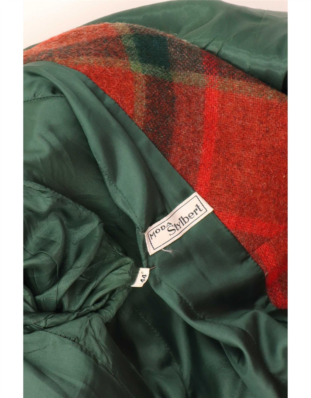 Jaqueta blazer feminina de 3 botões Stylbert IT 44 xadrez vermelho médio