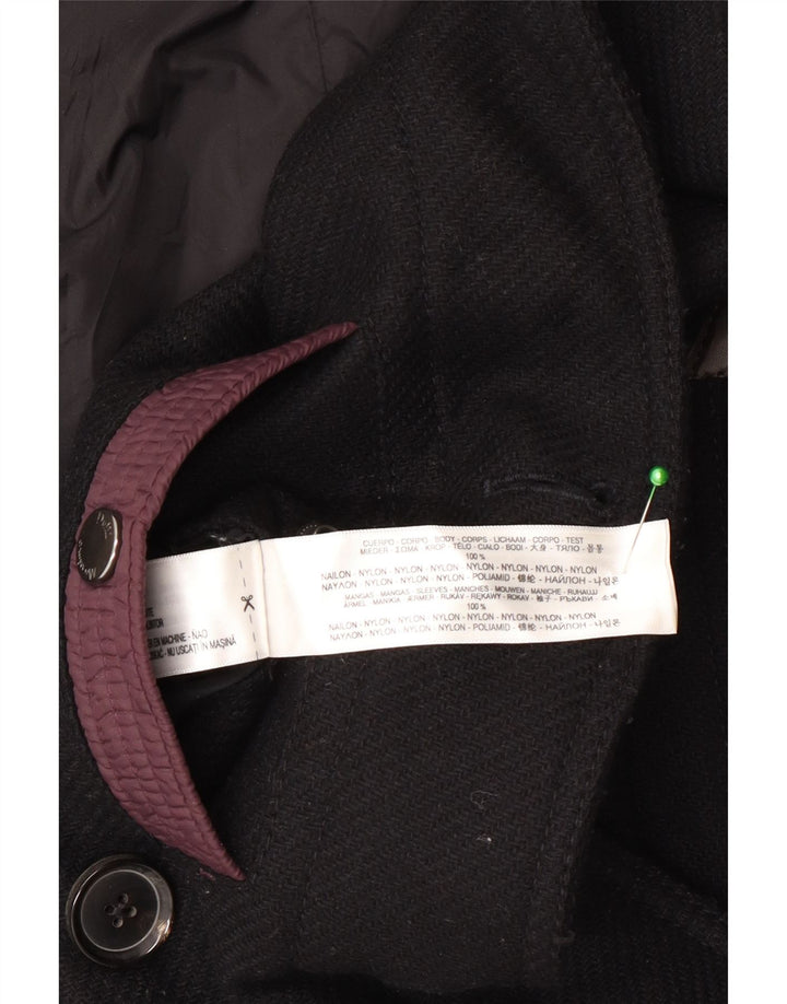 Casaco masculino Massimo Dutti Pea UK 40 grande nylon preto