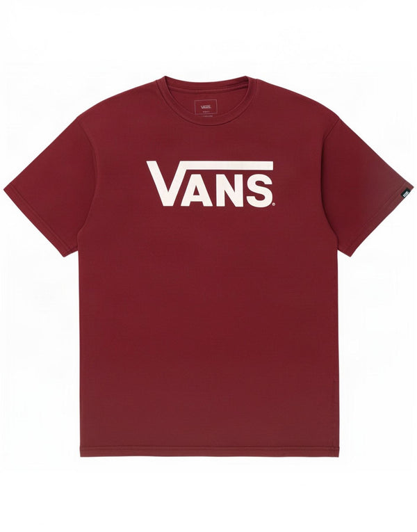 Camiseta masculina Vans Classic Fit Graphic Top Médio Algodão Borgonha