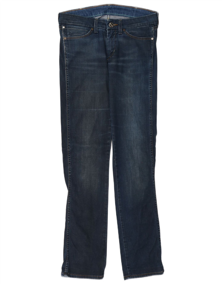 Wrangler Feminino Sofia Straight Jeans W30 L36 Azul Algodão