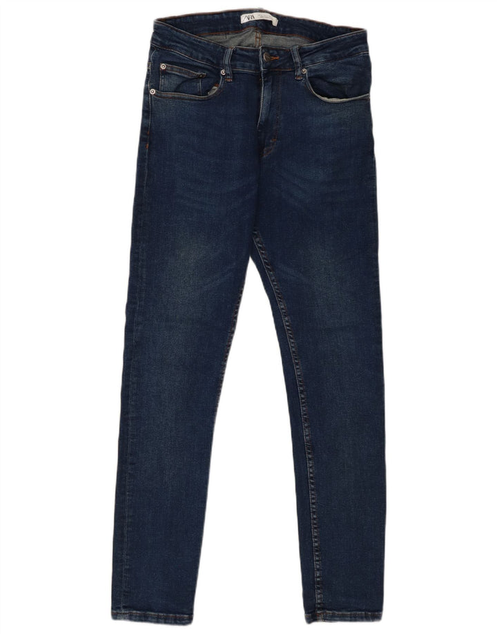 ZARA Mens Slim Jeans EU 40 Médio W31 L29 Azul Algodão