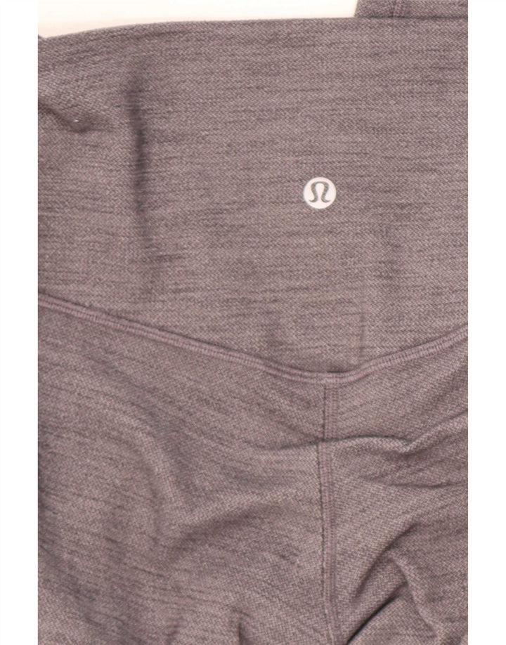 Leggings femininas Lululemon US 4 espinha de peixe cinza pequena