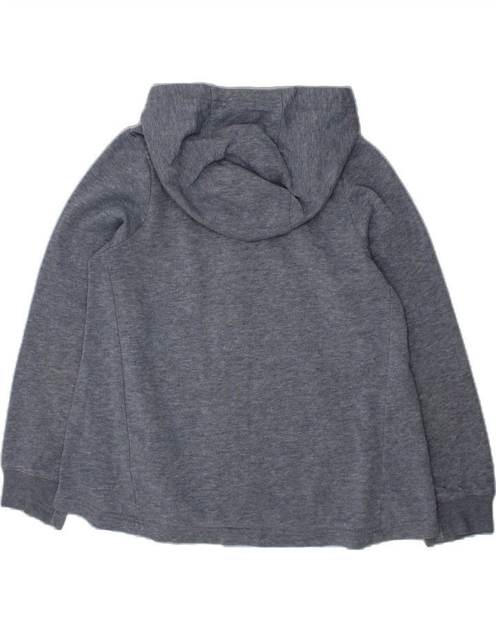 NIKE Girls Zip Hoodie Sweater 8-9 Years Small  Blue Cotton Vintage Nike and Second-Hand Nike from Messina Hembry 