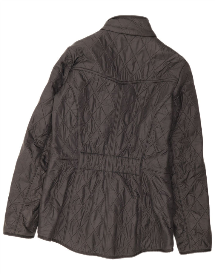 Jaqueta acolchoada feminina Barbour UK 10 pequena preta clássica