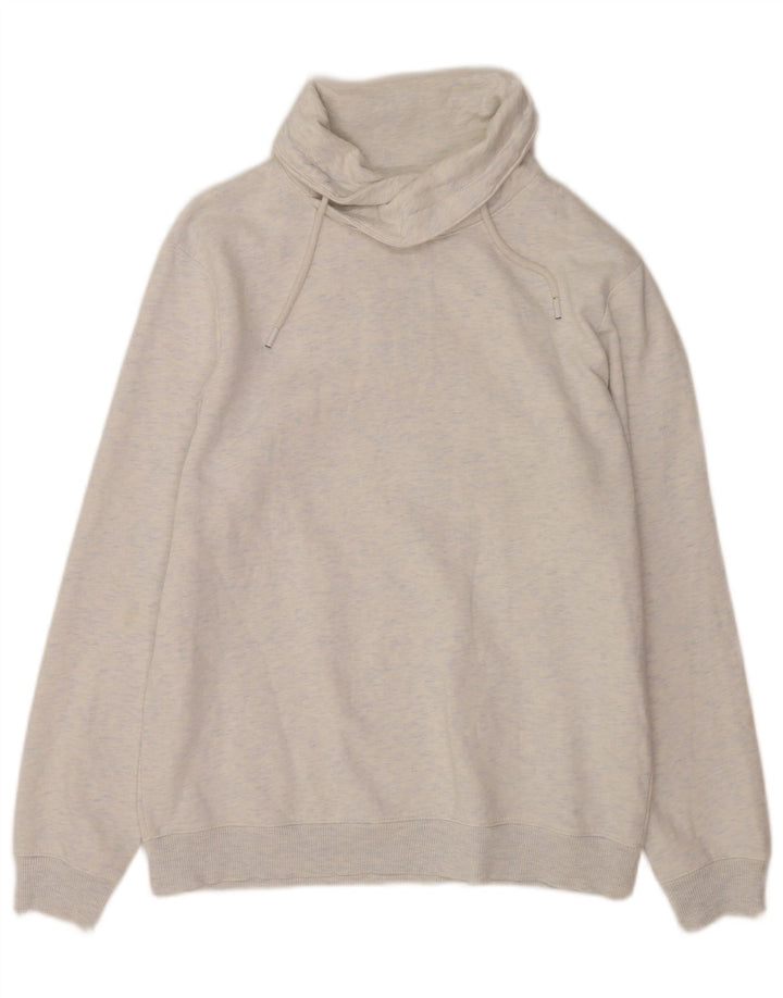 Jules masculino slim fit moletom jumper grande algodão manchado cinza