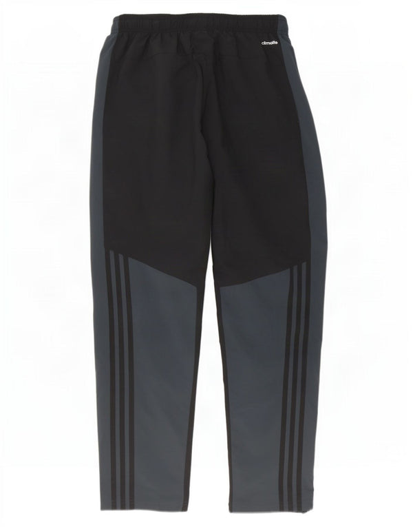 Calça de treino masculina Adidas Climalite grande poliéster colorblock preto