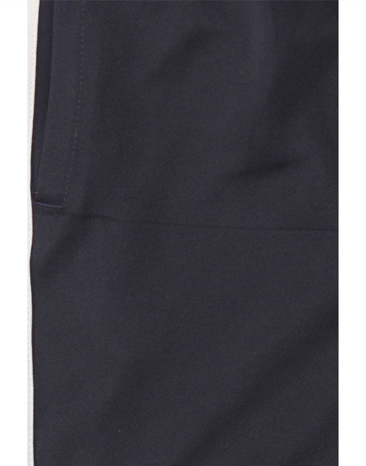 Calça de treino masculina Adidas grande poliéster azul marinho