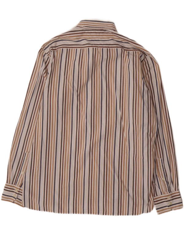 Camisa masculina Tommy Hilfiger XL de algodão listrado multicolorido