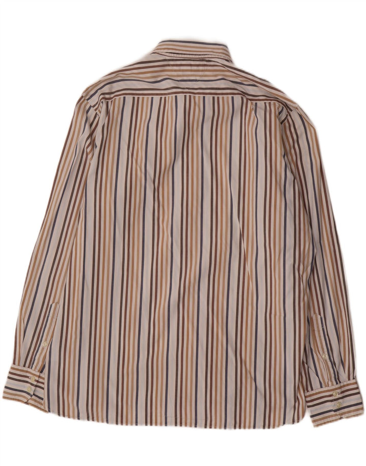 Camisa masculina Tommy Hilfiger XL de algodão listrado multicolorido