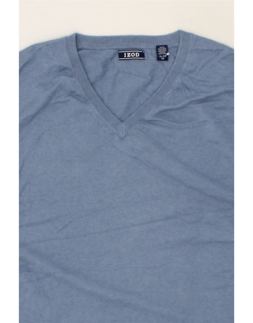 IZOD Mens Vest Tank Top XL Blue Cotton Vintage Izod and Second-Hand Izod from Messina Hembry 