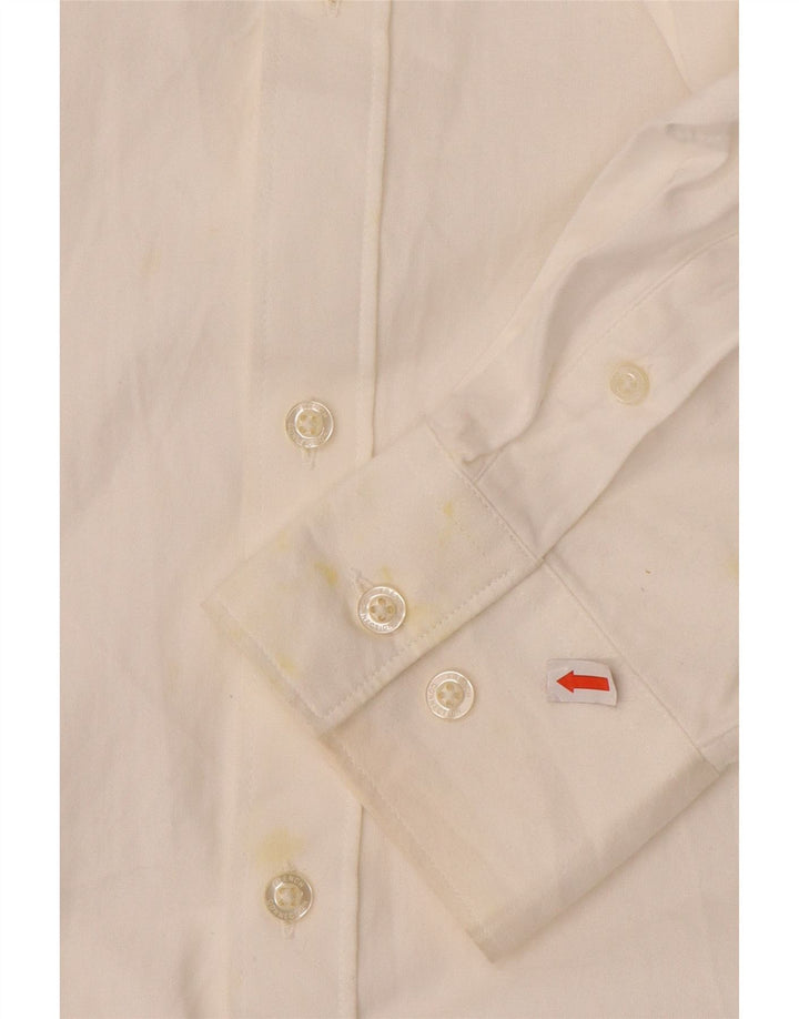 Camisa masculina French Connection grande algodão branco