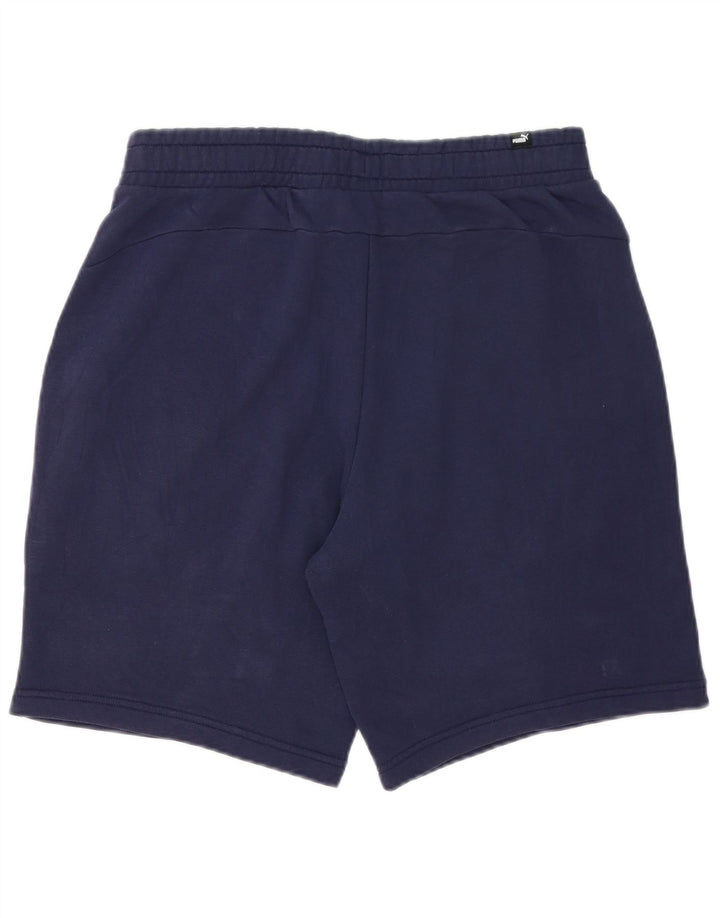 Shorts esportivos gráficos masculinos PUMA grandes azul marinho
