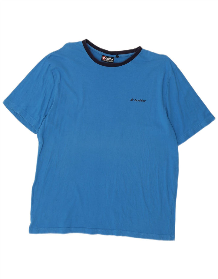 Camiseta masculina LOTTO grande algodão azul