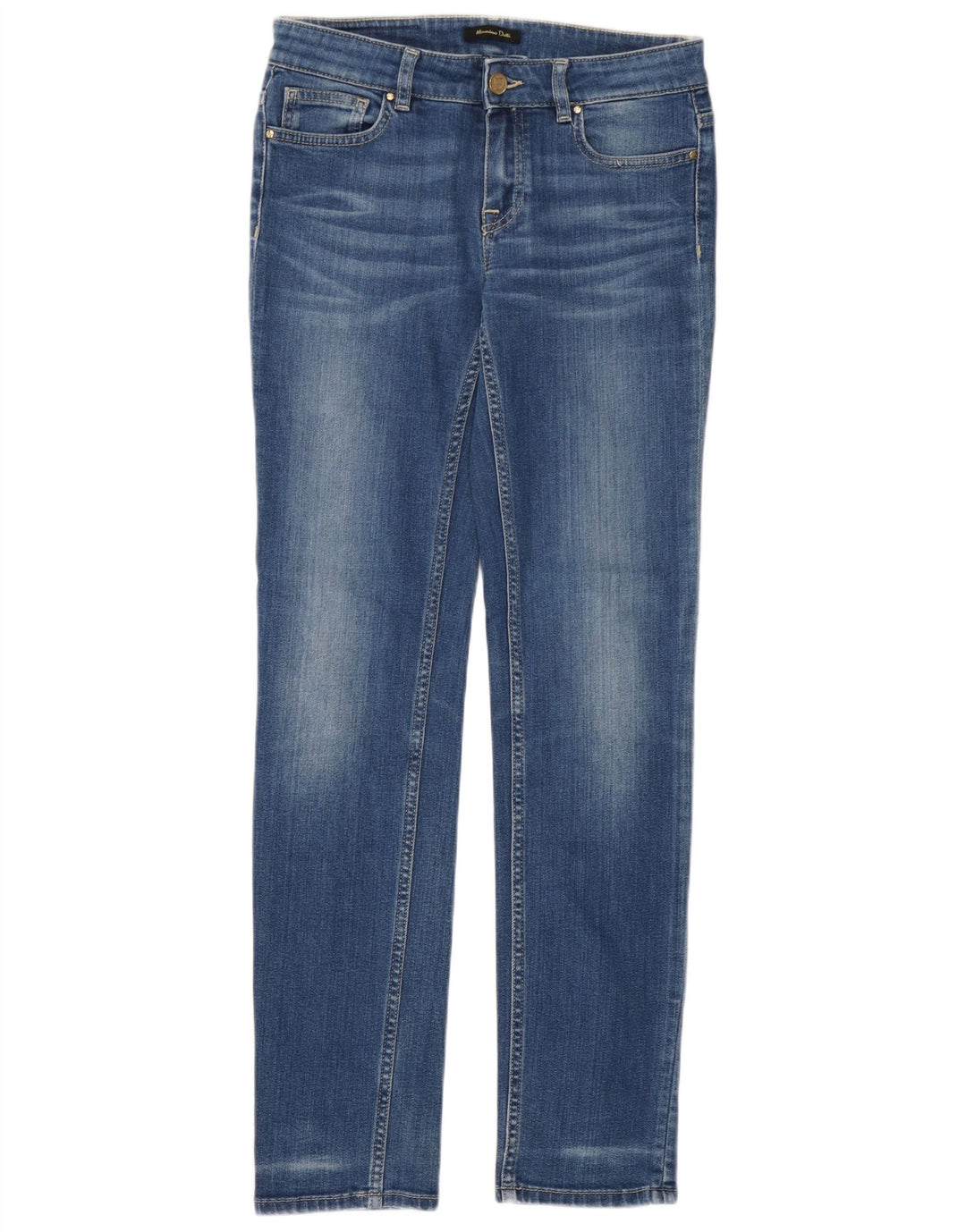 Jeans Slim Feminino Massimo Dutti EU 36 XS W26 L30 Azul