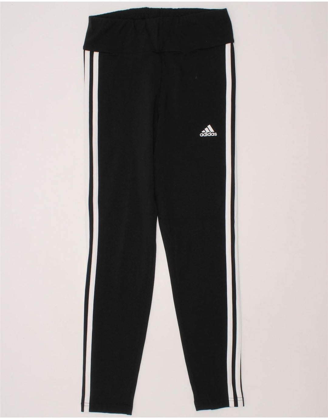 ADIDAS Girls Leggings 11-12 Years  Black Cotton Vintage Adidas and Second-Hand Adidas from Messina Hembry 
