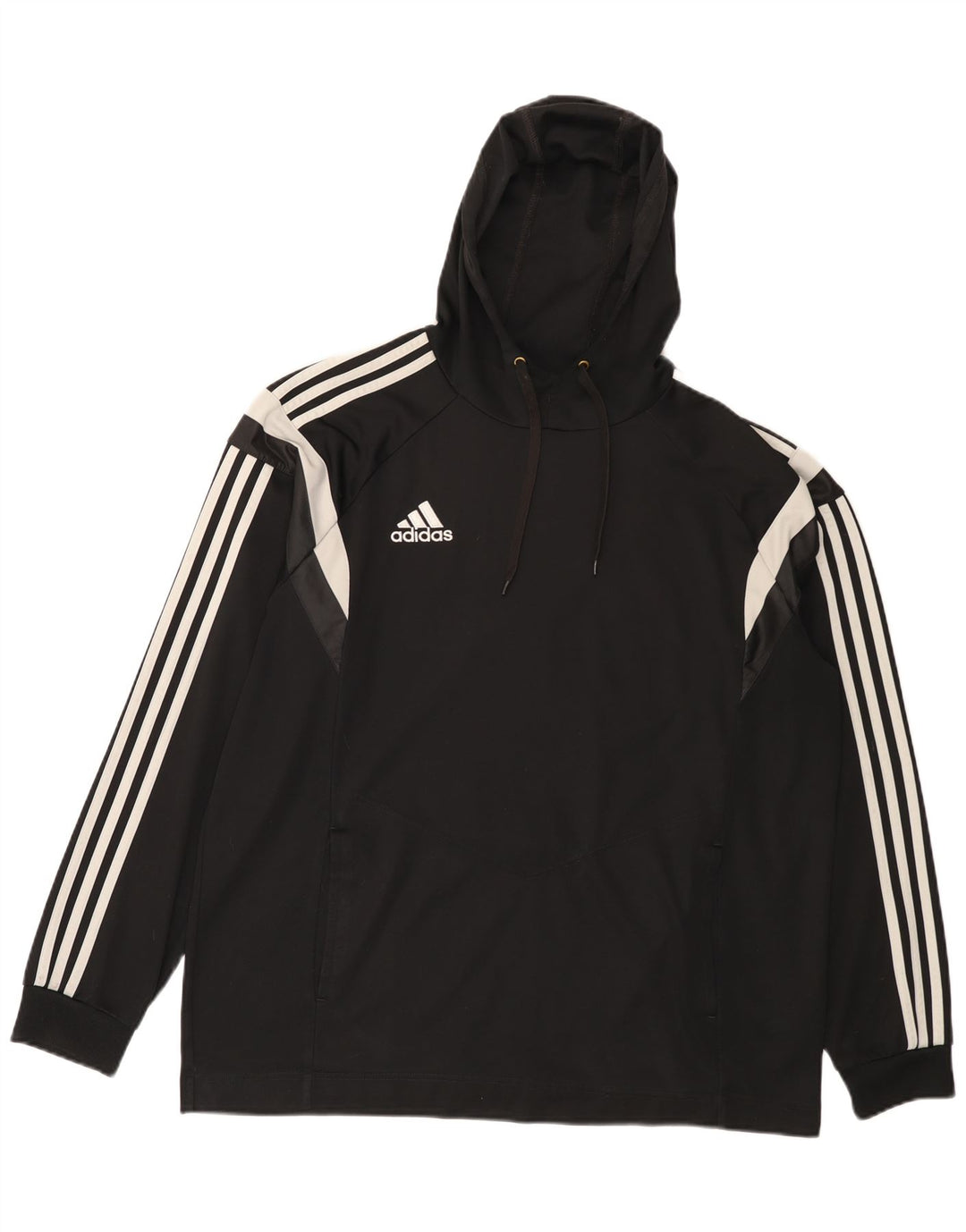 Adidas Mens Hoodie Jumper XL Preto Colorblock Poliéster