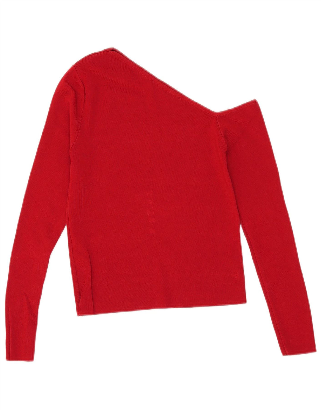 Zara Womens Crop One Ombro Top UK 12 Medium Red Viscose