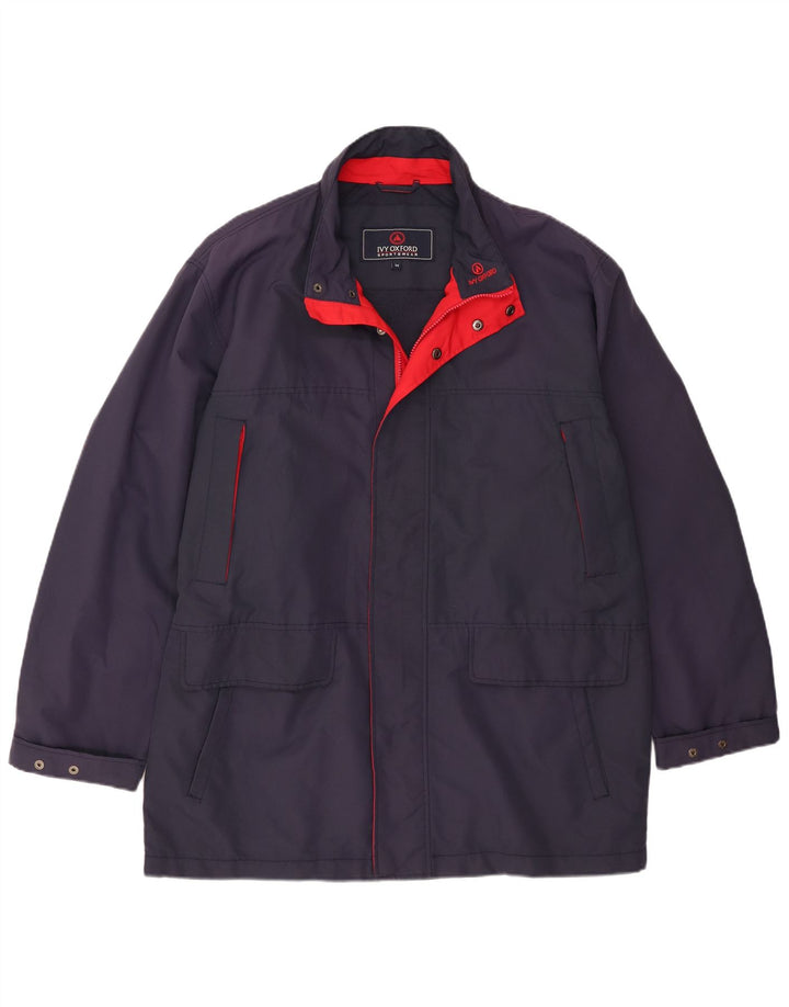Jaqueta de chuva masculina Ivy Oxford IT 54 2XL poliéster azul marinho