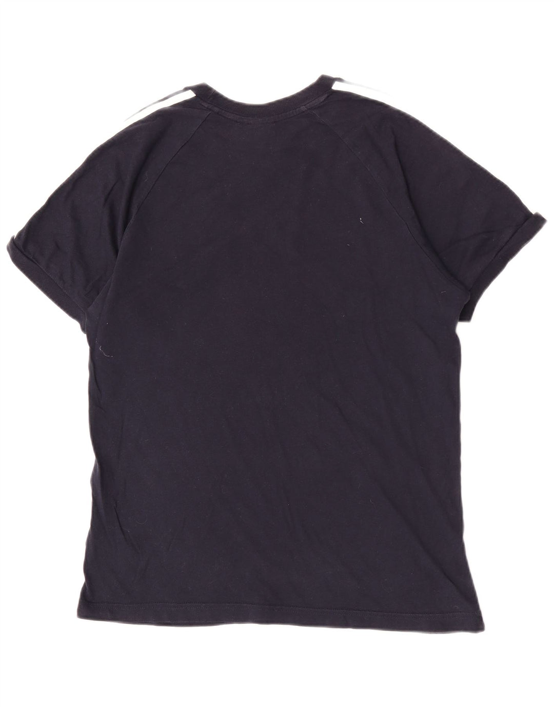 Camiseta masculina Adidas regular de manga curta Top médio algodão azul marinho