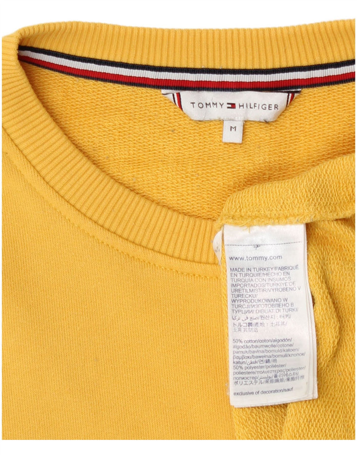 Tommy Hilfiger moletom feminino jumper UK 14 médio amarelo