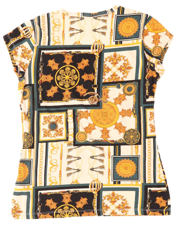 Camiseta feminina Guess com estampa gráfica UK 12 média multicolorida