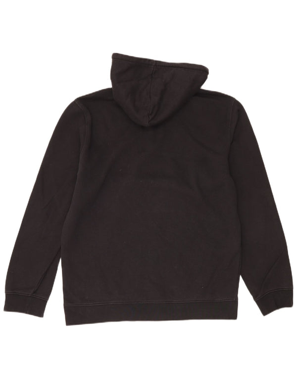 Jumper masculino com capuz e gola com zíper gráfico Champion XL preto algodão
