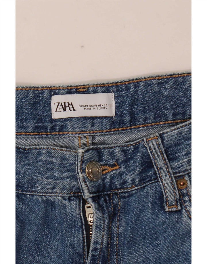 Calça Jeans Solta Feminina Zara EU 40 Médio W30 L31 Azul