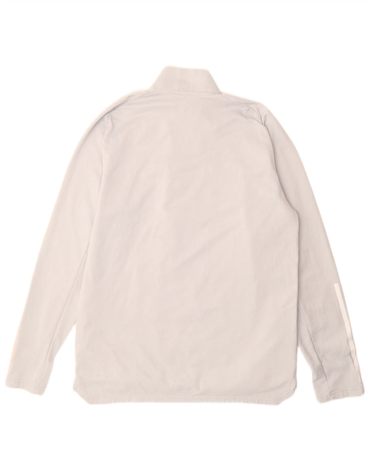 Adidas Mens Deutscher Fussball Bund Pullover Treino Top Cinza Médio