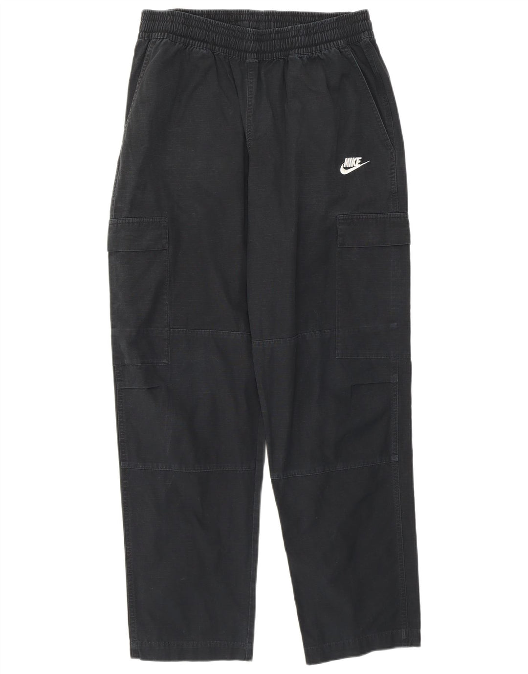 Calça cargo reta masculina Nike pequena W29 L28 algodão preto