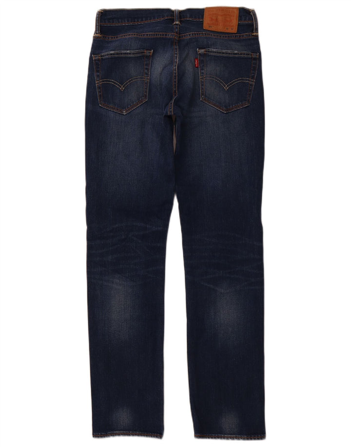 LEVI'S Feminino 511 Slim Jeans W30 L32 Azul Algodão