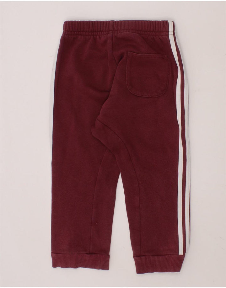 ADIDAS Baby Girls Tracksuit Trousers 18-24 Months  Burgundy Cotton Vintage Adidas and Second-Hand Adidas from Messina Hembry 