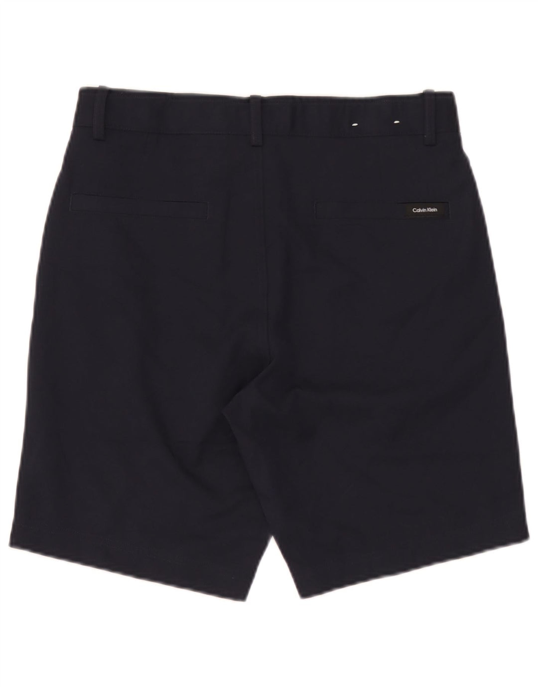 Shorts casuais masculinos Calvin Klein W30 poliéster azul marinho médio