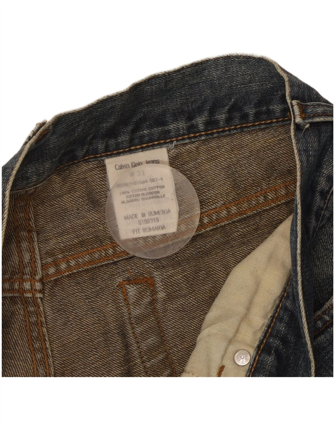 Calça jeans reta masculina CALVIN KLEIN W31 L29 algodão azul