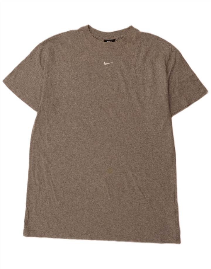 Camiseta masculina Nike grande algodão cinza
