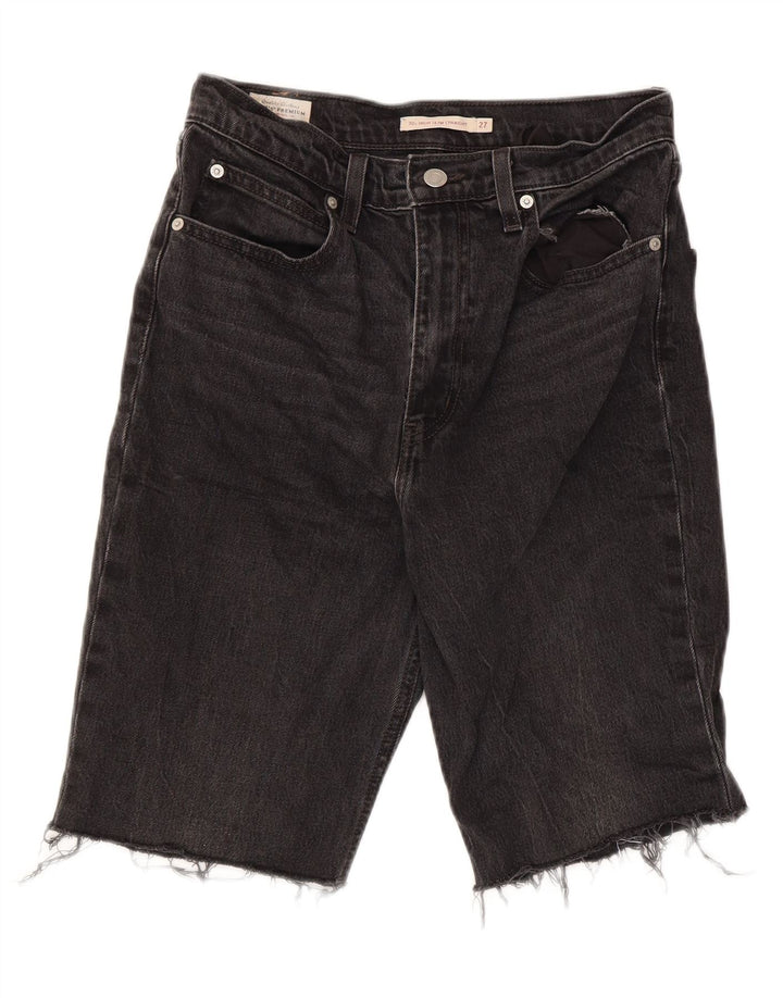 Shorts jeans masculino Levi's W27 XS algodão preto
