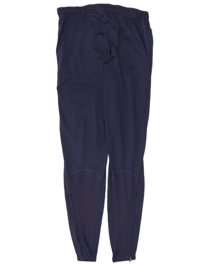 Calça de treino masculina Nike Dri Fit pequena azul marinho poliéster