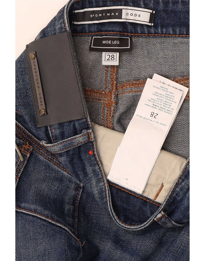 SPORTMAX feminino W28 L30 algodão azul