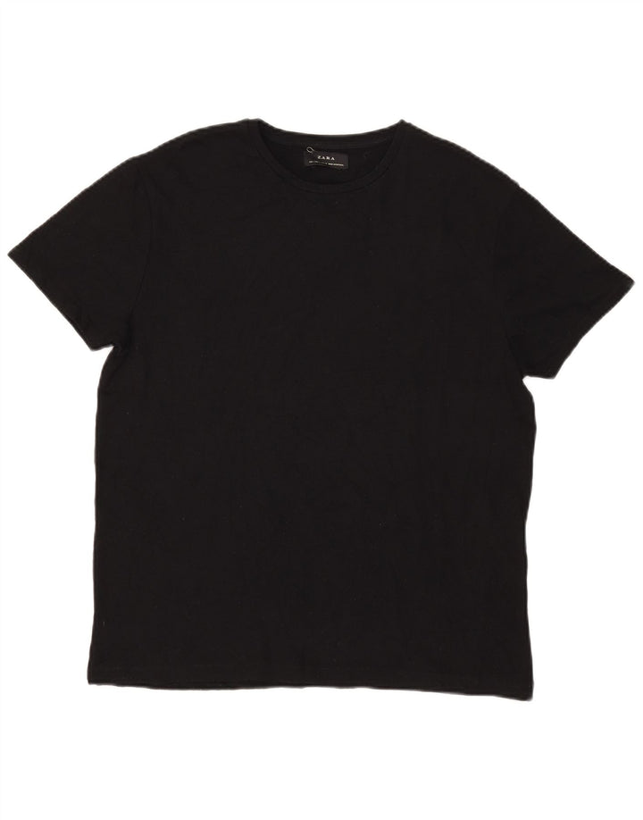 Camiseta feminina Zara UK 16 grande preta