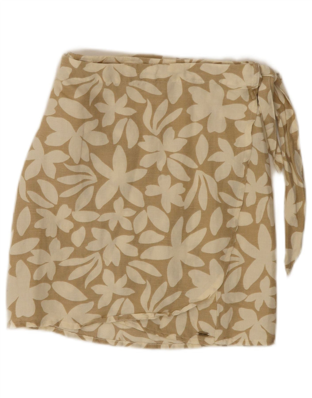 Saia feminina RIP CURL pequena W26 linho floral bege