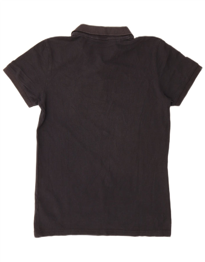 Camisa polo masculina Adidas médio algodão preto