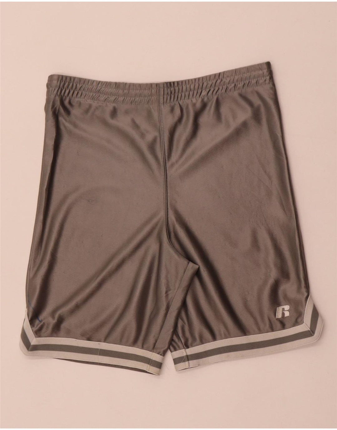 Russell Athletic Mens Sport Shorts Pequeno Poliéster Cinza