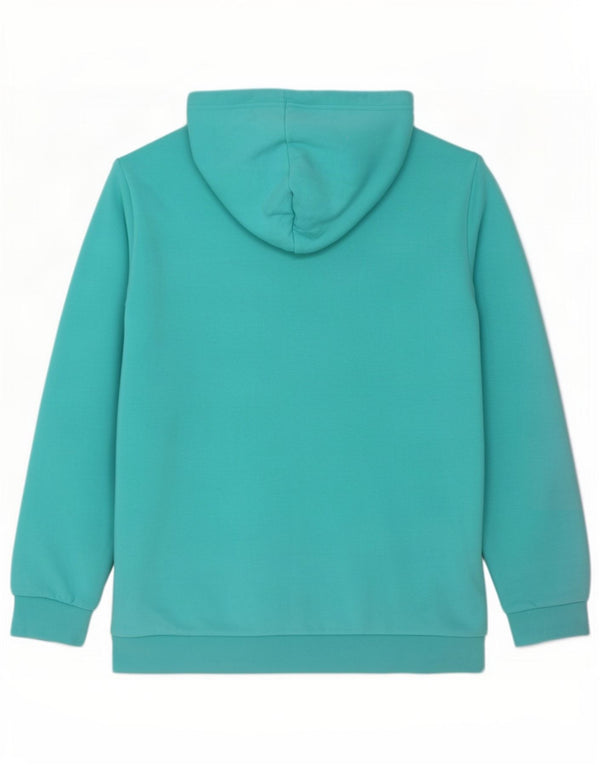 Adidas Mens Hoodie Jumper XL Turquesa Algodão