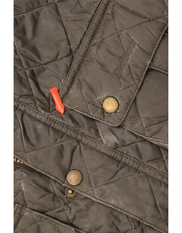 Jaqueta acolchoada masculina Barbour 12-13 anos XL cáqui poliamida