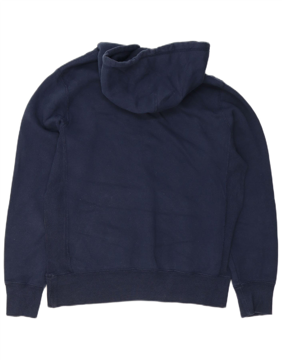 Nike Mens Hoodie Jumper Médio Azul Marinho Algodão