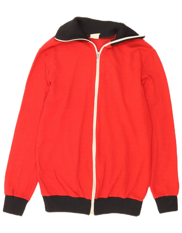 Apart Mens Treino Top Jacket IT 48 Medium Red Colourblock