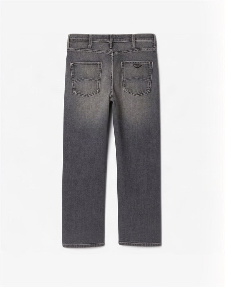 Calça jeans reta feminina Armani W30 L30 algodão azul