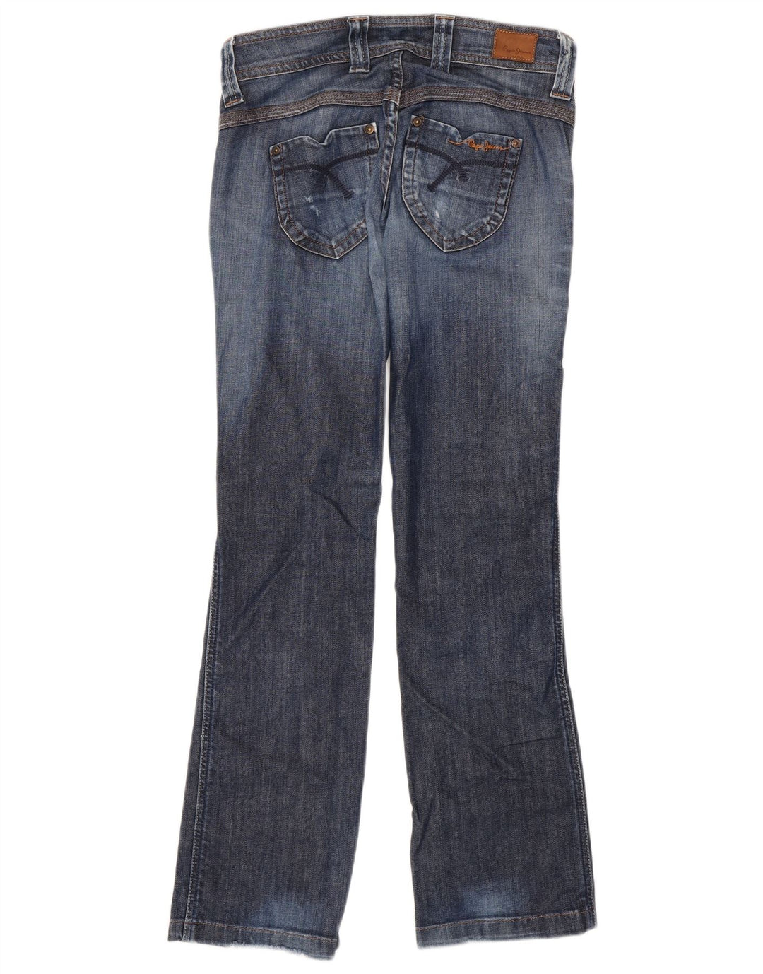 PEPE Jeans feminino bootcut jeans W27 L32 azul algodão
