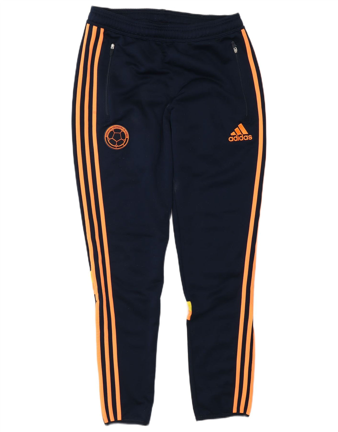 Calça de treino masculina Adidas pequena azul marinho